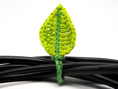 Leaf Cable Tie Crochet Pattern