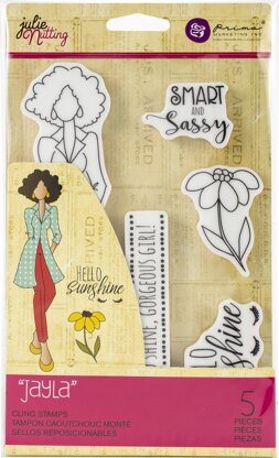Prima Marketing Julie Nutting Mixed Media Cling Rubber Stamp - Jayla