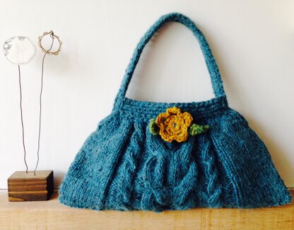 Cable Twist Tweed bag