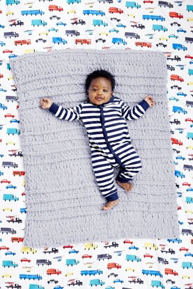 Waverly Baby Blanket in Lion Brand Off The Hook - L80298b