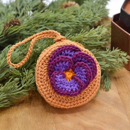 Violet Pouch Bag Charm