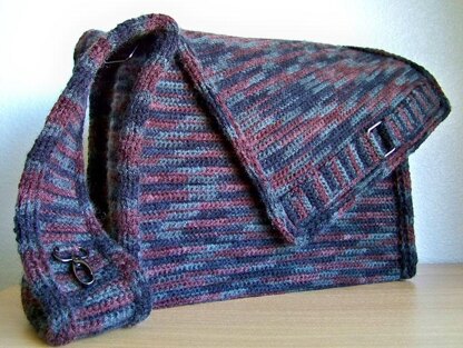 Messenger Bag, Knit Crochet Bag