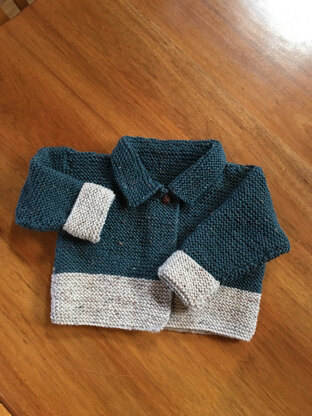 Garter stitch jacket