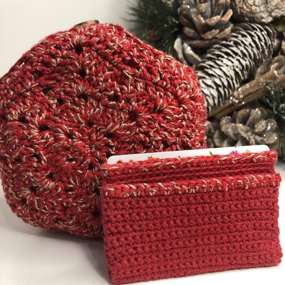 Shopper and card holder (Christmas gift)