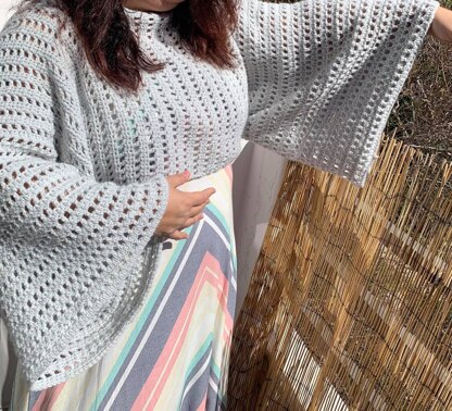 Bell Sleeve Convertible Sweater Scarf 4XL - 6XL