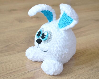 Bunny Amigurumi. Crochet Rabbit. Bunny Ball Toy. Easter Pattern