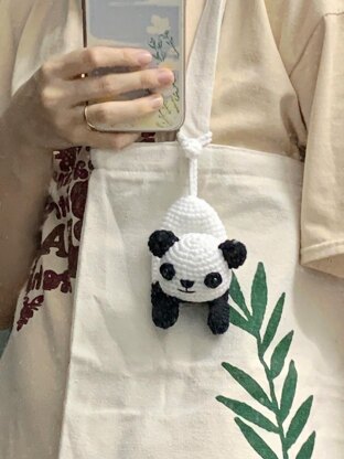Baby Panda Keychain Holder