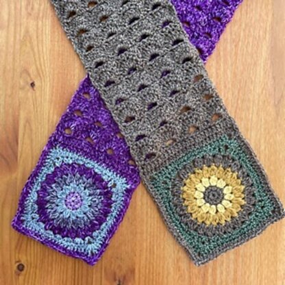 Double Sunflower Scarf