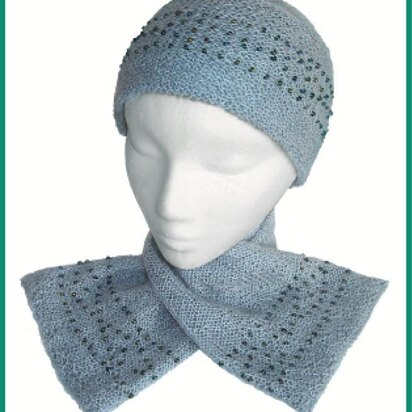 Beaded Hat & Scarf to Knit