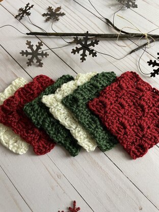 Christmas C2C Coaster Set