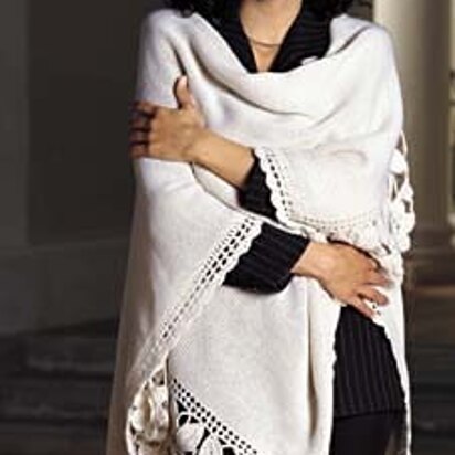 Cream Shawl in Adriafil New Zealand - Downloadable PDF