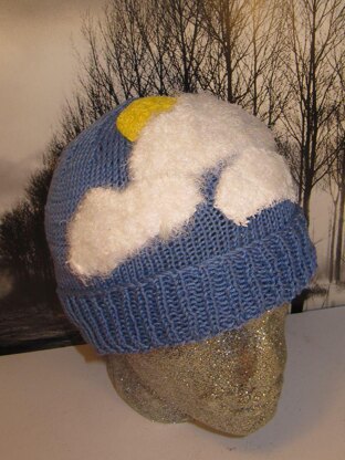 Little Fluffy White Clouds Beanie Hat