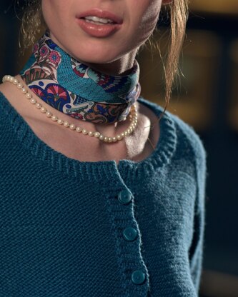 Rue Cambon Cardigan in The Fibre Co. Luma - Downloadable PDF