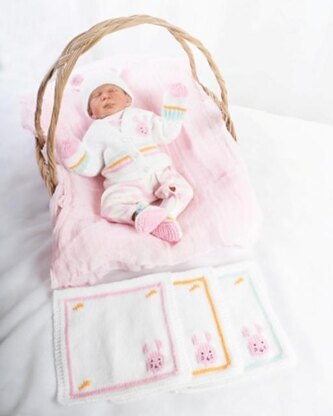 Premature baby bunny cardi set