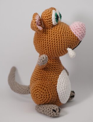 PDF Häkelanleitung Amigurumi Ratte Hugo