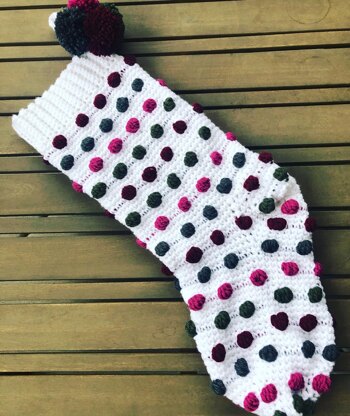 Lotsa Dots Christmas Stocking