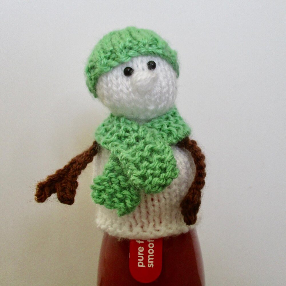 Innocent Big Knit Snowman Hat Knitting pattern by Amanda Berry | LoveCrafts