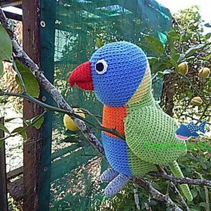 Amigurumi Rainbow Lorikeet Pattern No.31