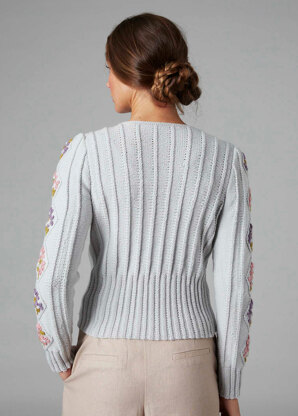 Beryl Cardigan - Knitting Pattern For Women in Debbie Bliss Baby Cashmerino