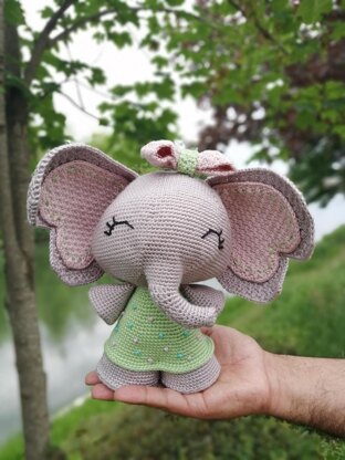 Cute amigurumi elephant