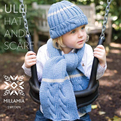 "Ulli Hat And Scarf" - Hat Knitting Pattern For Girls in MillaMia Naturally Soft Merino