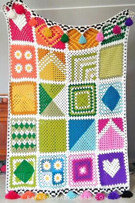 Rainbow Granny Blanket CAL