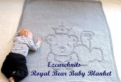 Royal Bear Baby Blanket