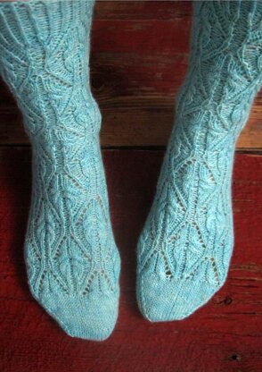 Lydia Lace & cable Socks