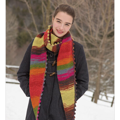 Bobble Bind Off Scarf in Classic Elite Yarns Liberty Wool Solids
