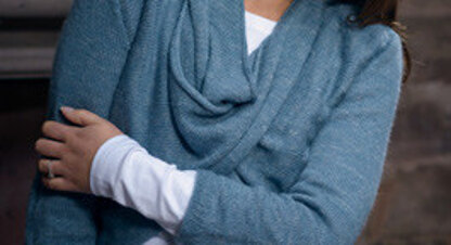 Tie Front Cardigan in The Fibre Co. Meadow - Downloadable PDF