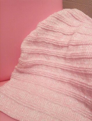 Princess Sparkle Stripes Baby Blanket - Easy