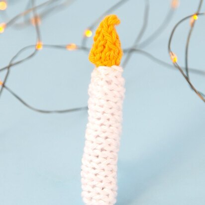 Knit Candle Ornament