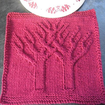 BANYAN TREE PRACTICE DISHCLOTH ~ - knitting pattern