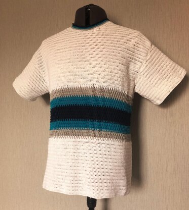 Men's Textured Stripe T-Shirt