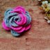 Pink & Grey 3d flower