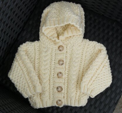 Baby's Aran Hoodie