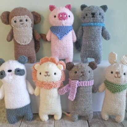 Knit Baby Animal Set