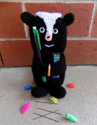 Skunk Pencil Holder