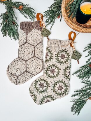 Hexagon Granny Stocking