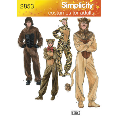 Simplicity Adult Costumes 2853 - Sewing Pattern