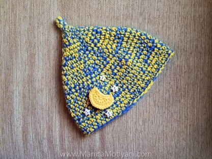 Crochet Crescent Moon Applique Pattern Easy Embellishment