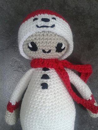 Noo Noo Doll in her Snowman Costume