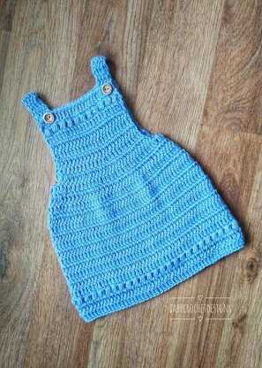 Crochet cheap pinafore dress