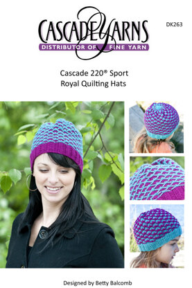 Royal Quilting Child Hat in Cascade 220 Sport - DK263