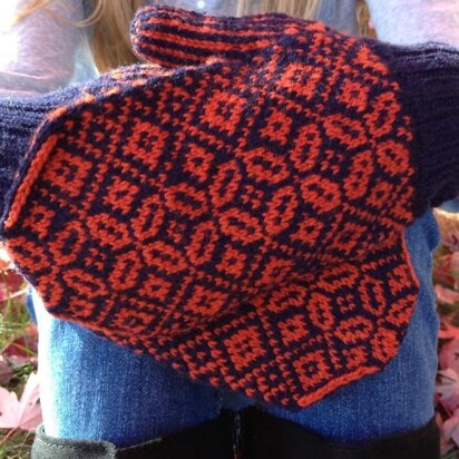 Winter Poppy Mittens