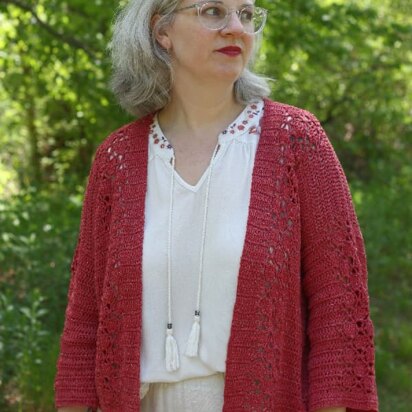 Kailua Cardigan in Berroco Chai - Downloadable PDF