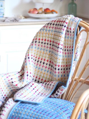 Rainbow dots blanket