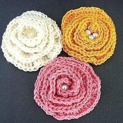 Big Elegant Brooch Flower | Crochet Pattern by Ashton11