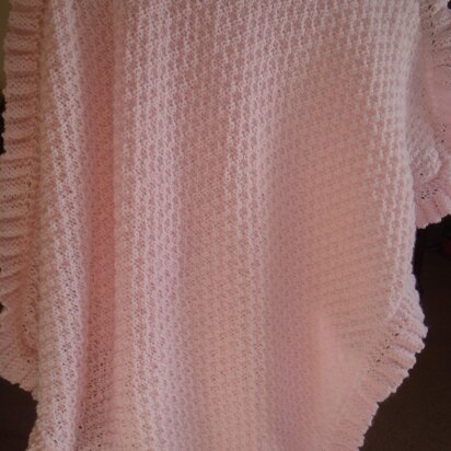 Baby Blanket with Ruffle