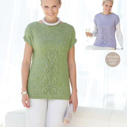 Long and Short Tops in Sirdar Soukie DK - 7234 - Downloadable PDF